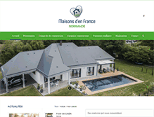 Tablet Screenshot of maisonsdenfrance-normandie.com